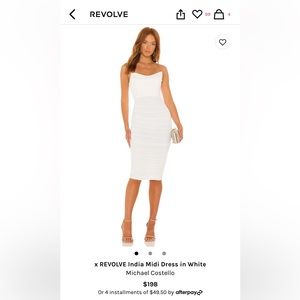 × REVOLVE India Midi Dress in White - Small